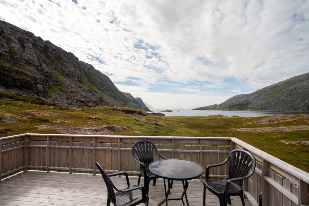 Fjordhytta — terrace view